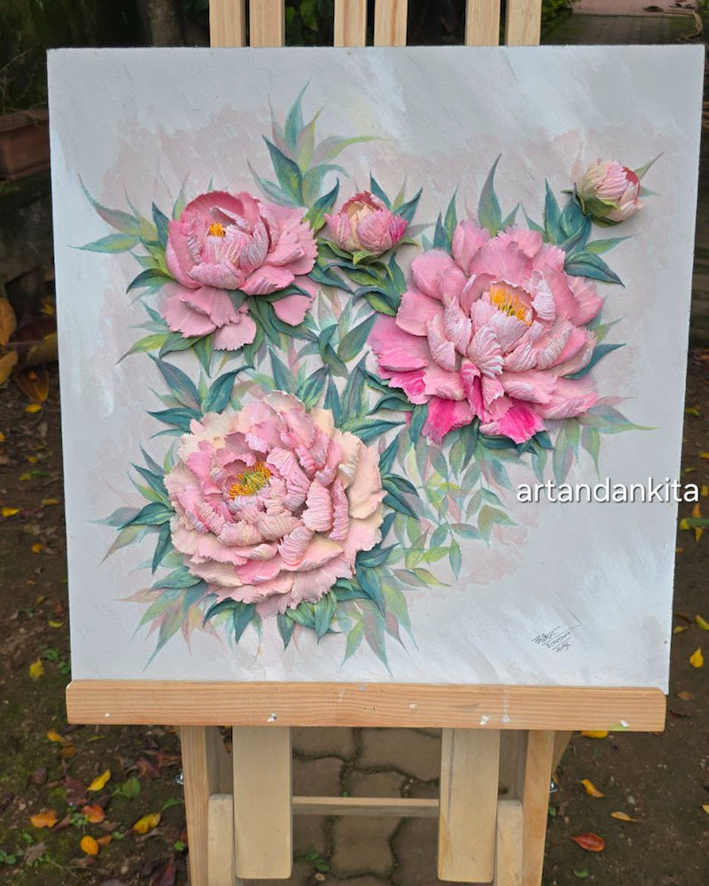 скульптурная живопись текстурной пастой