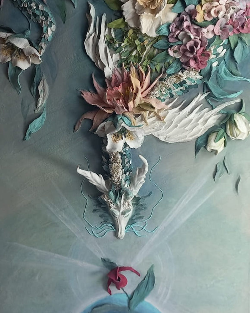 скульптурная живопись текстурной пастой