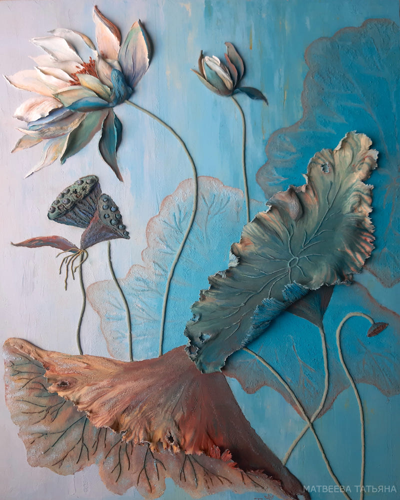 скульптурная живопись текстурной пастой