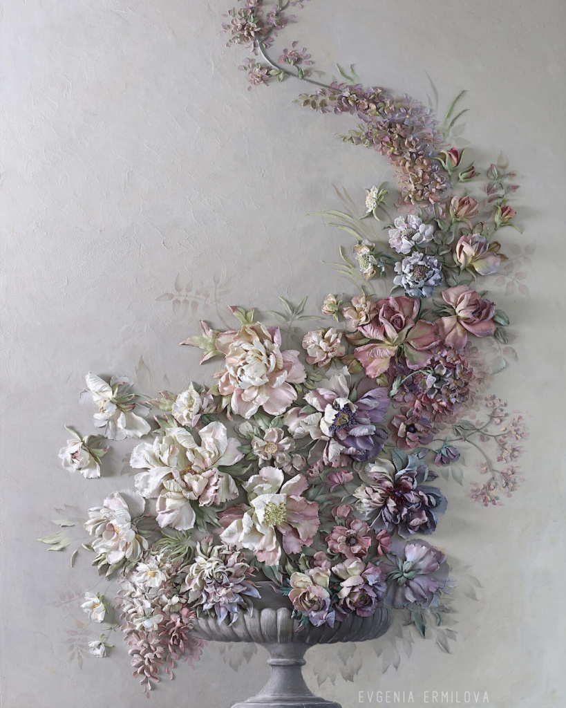 Натюрморт в технике скульптурной живописи. Автор Евгении Ермиловои.jpg